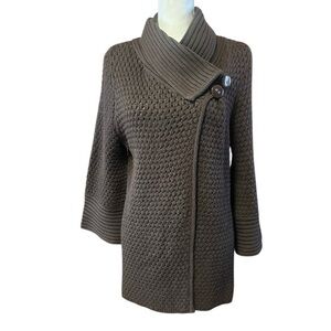 One A Knit Shawl Collar Cardigan Sweater